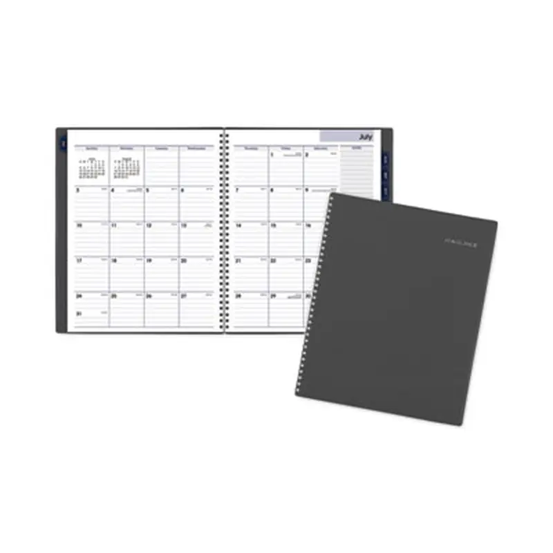 DayMinder Academic Monthly Desktop Planner, Twin-Wire Binding, 11 x 8.5, Charcoal Cover, 12-Month (July to June): 2025-2026 - Appointment Books & Planners | AT-A-GLANCE