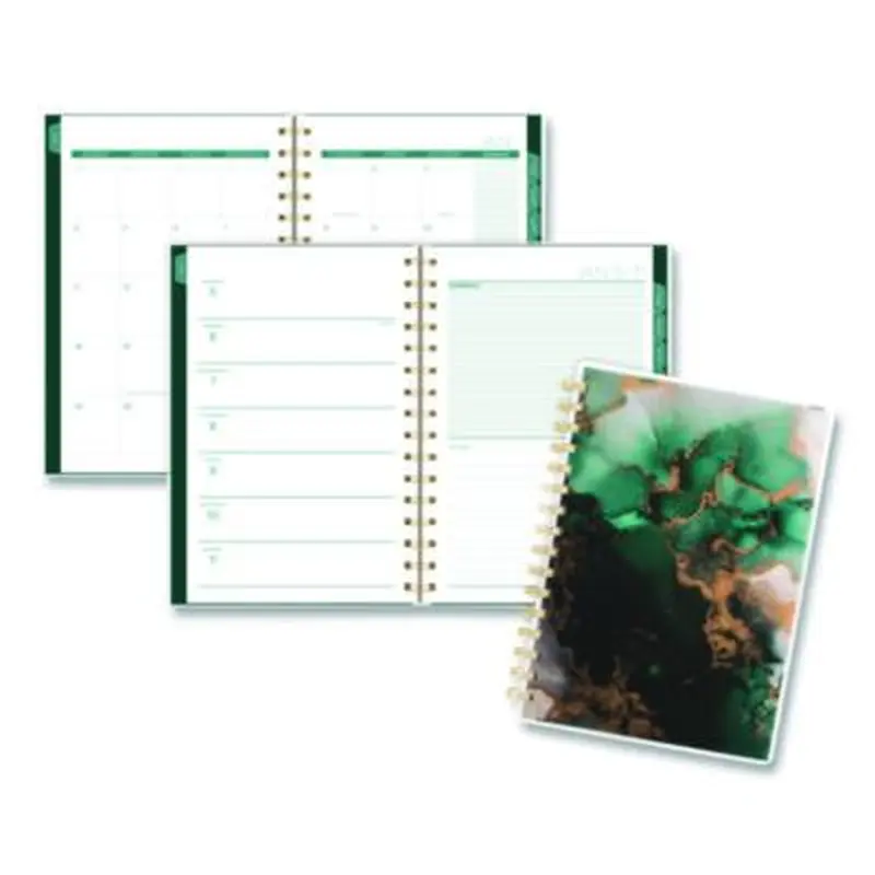 Emerald Isle Weekly/Monthly Planner, 8.5 x 5.5, Green Marbled Cover, 12-Month (Jan-Dec): 2026 - Appointment Books & Planners | Cambridge