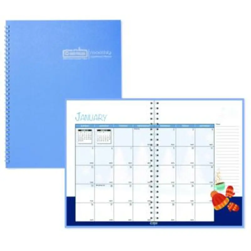 Seasonal Monthly Planner, Illustrated Seasons Artwork, 10 x 7, Light Blue Cover, 12-Month (Jan to Dec): 2026 - Appointment Books & Planners | House of Doolittle
