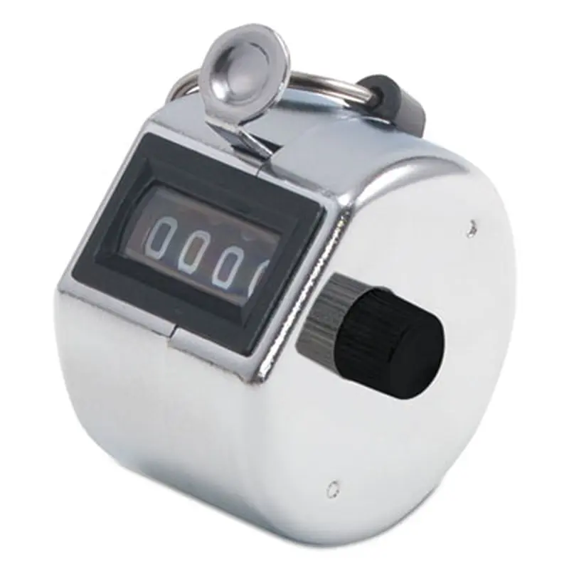 Tally I Hand Model Tally Counter, Registers 0-9999, Chrome - Tally Counters | Bates