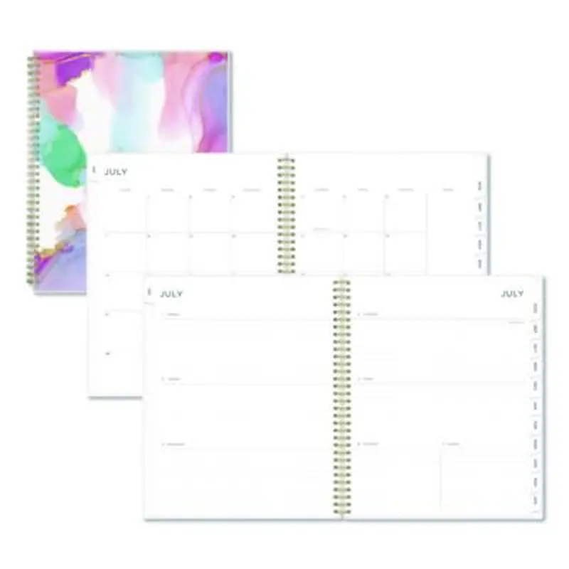 Ashley G Multicolor Smoke Academic Weekly/Monthly Planner, 11" x 8.5", Multicolor Cover, 12-Month (Jul-Jun): 2025 to 2026 - Appointment Books & Planners | Blue Sky