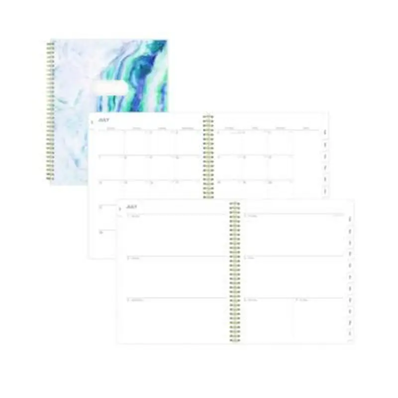 Gemma Academic Year Weekly/Monthly Planner, Geode Artwork, 11 x 8.5, Blue/Purple Cover, 12-Month (July to June): 2025 to 2026 - Appointment Books & Planners | Blue Sky