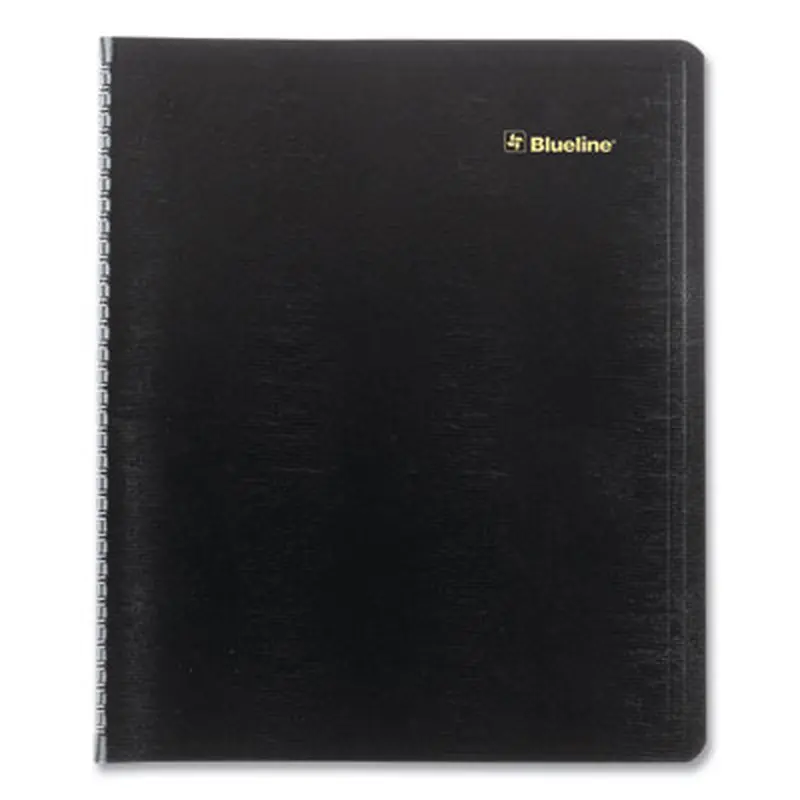 Plan and Link Monthly Planner, 11" x 9.06", Black Cover, 16-Month: Sept 2025 to Dec 2026 - Appointment Books & Planners | Blueline