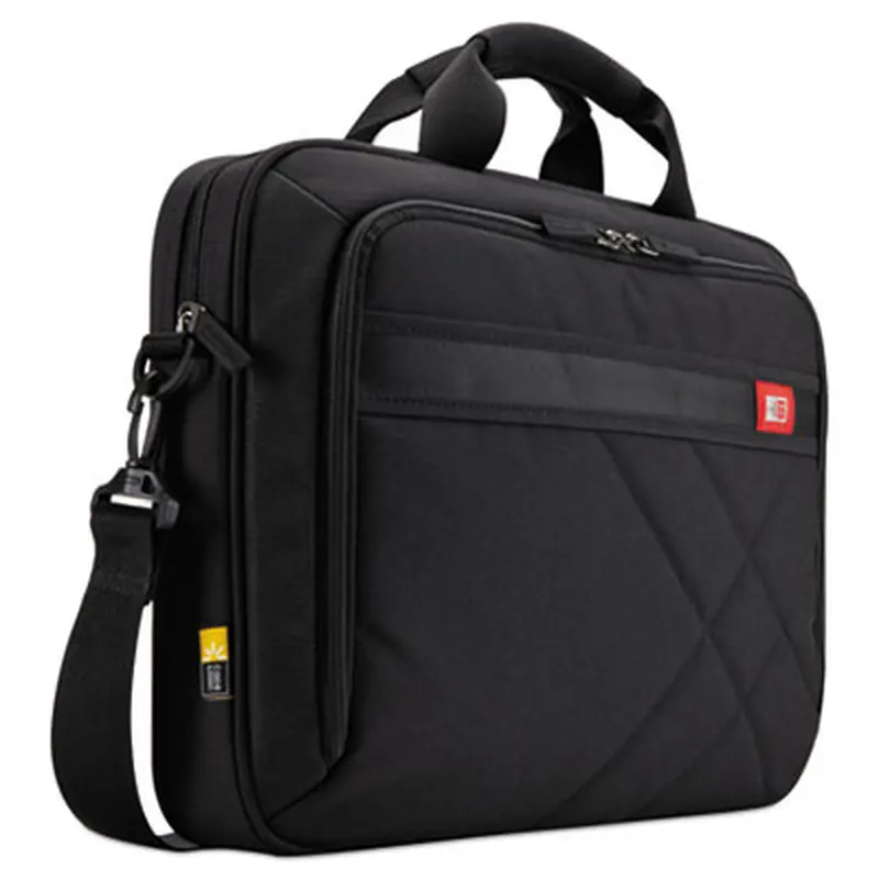 Diamond Laptop Briefcase,  Fits Devices Up to 17", Nylon, 17.3 x 3.2 x 12.5, Black - Brief & Business Cases | Case Logic