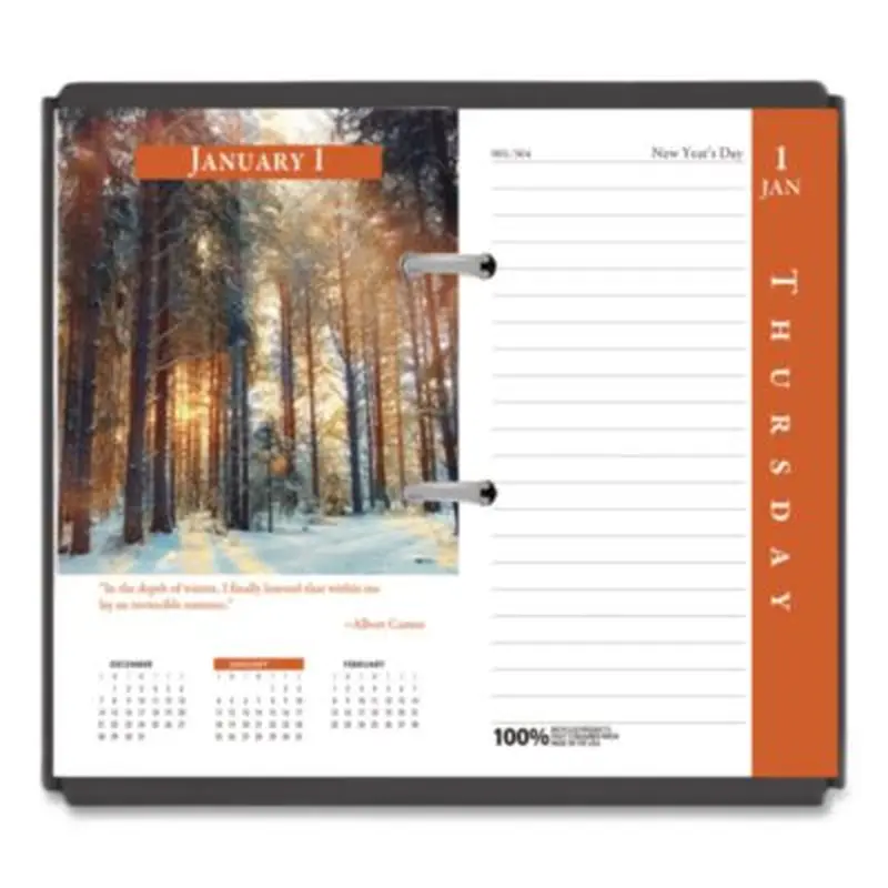 Earthscapes Desk Calendar Refill, Nature Photography, 3.5 x 6, White/Multicolor Sheets, 12-Month (Jan to Dec): 2026 - Calendar Refills | House of Doolittle