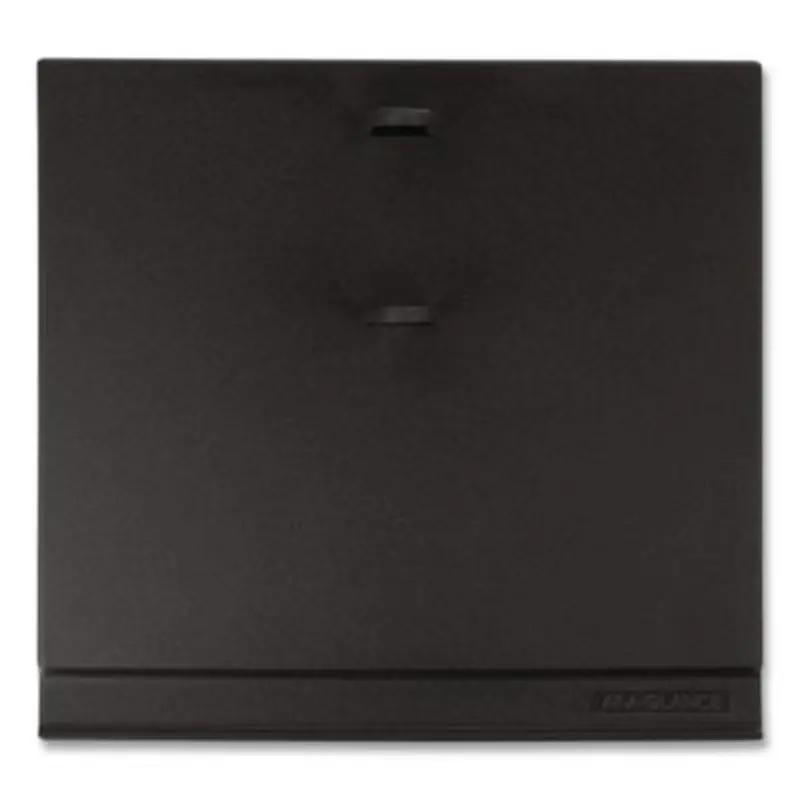 #17 Desk Calendar Base for Loose-Leaf Refill, 2 Rings, 3.5" x 6", Black - Calendar Bases | AT-A-GLANCE