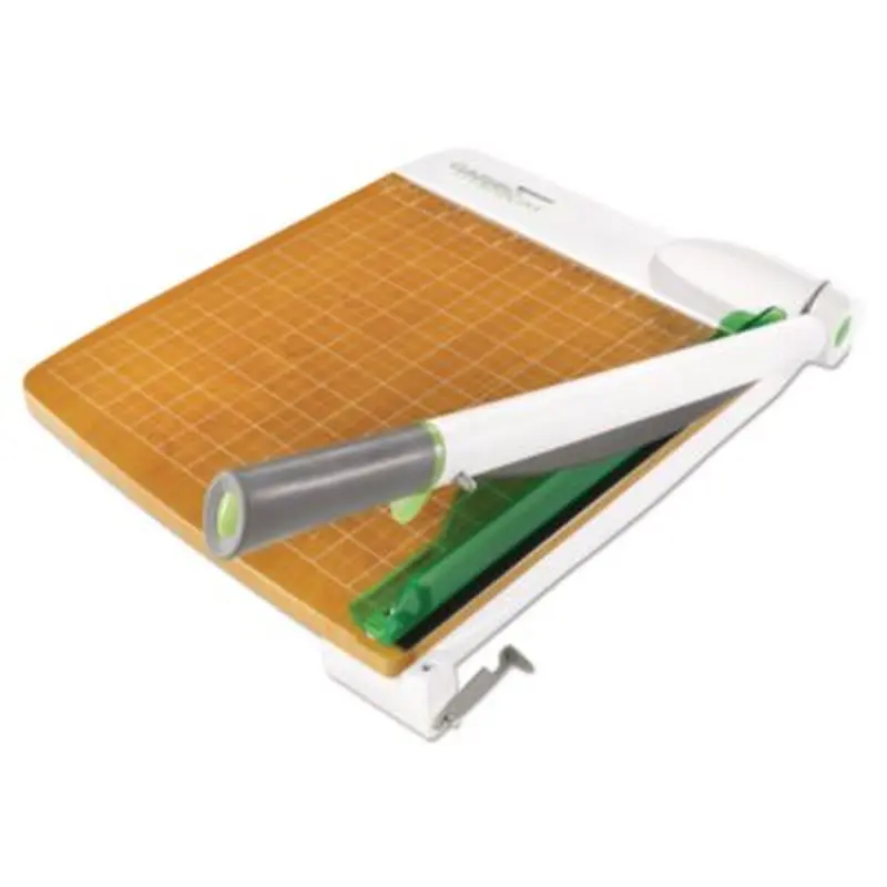 CarboTitanium Guillotine Paper Trimmer, 30 Sheets, 12" Cut Length, Metal/Wood Composite Base, 14 x 22 - Paper Cutters & Trimmer Boards | Westcott