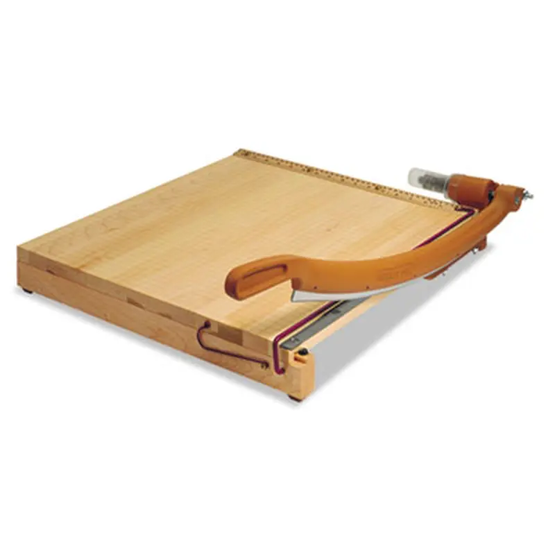 ClassicCut Ingento Solid Maple Paper Trimmer, 15 Sheets, 24" Cut Length, 24 x 24 - Paper Cutters & Trimmer Boards | Swingline