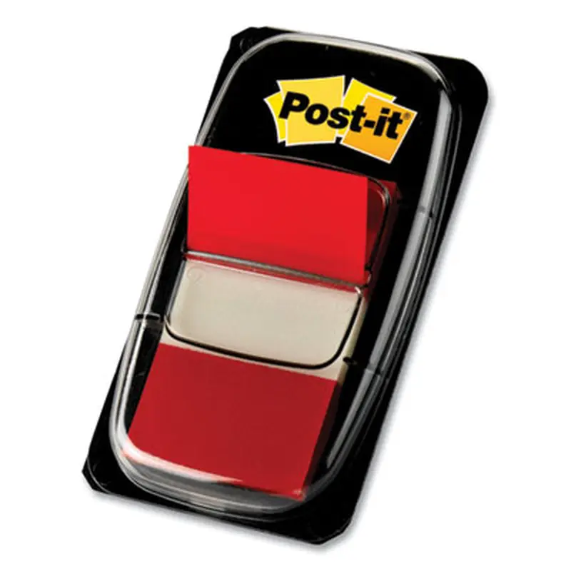 Marking Page Flags in Dispensers, Red, 50 Flags/Dispenser, 12 Dispensers/Pack - Page Flags | Post-it Flags
