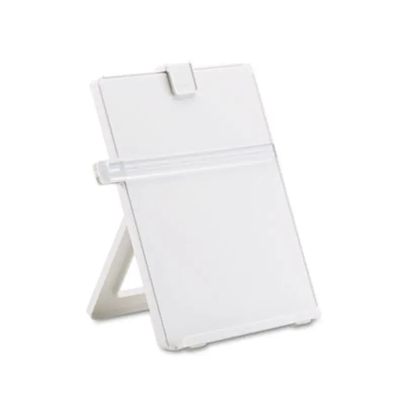 Non-Magnetic Desktop Copyholder, 25 Sheet Capacity, Plastic, Platinum - Copyholders | Fellowes