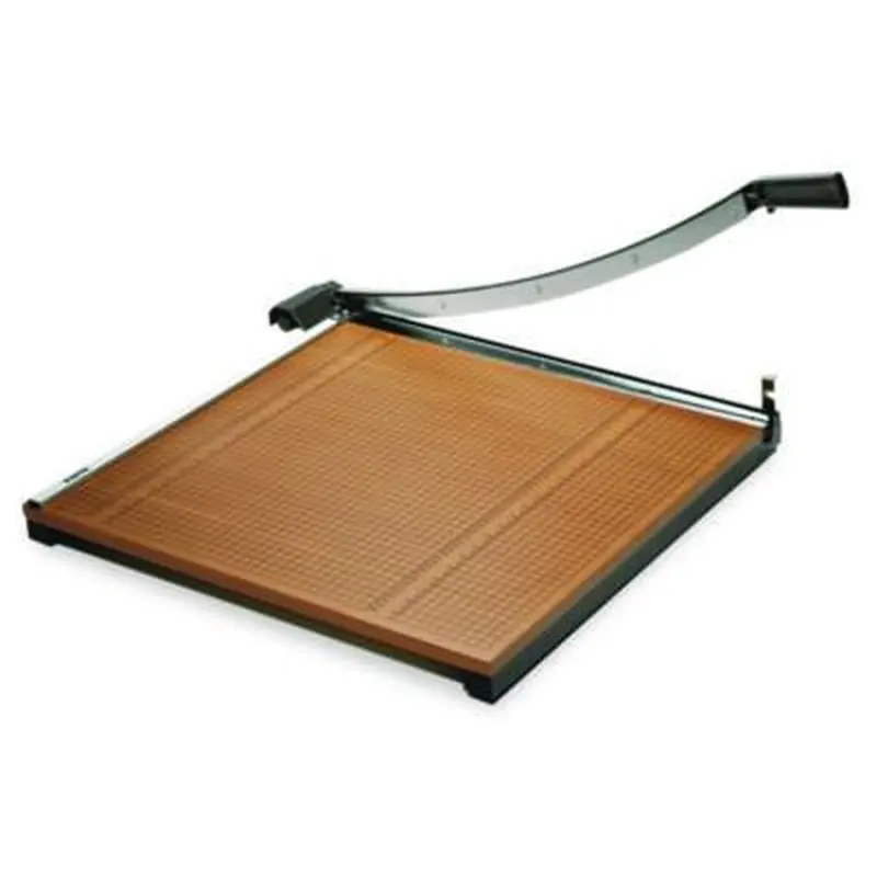 Square Commercial Grade Wood Base Guillotine Trimmer, 20 Sheets, 24" Cut Length, 24 x 24 - Paper Cutters & Trimmer Boards | X-ACTO