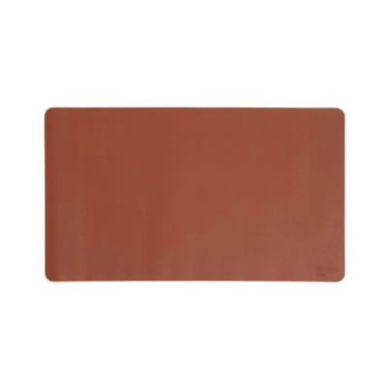 Vegan Leather Desk Pads, 23.6" x 13.7", Brown - Desk Pads | Smead