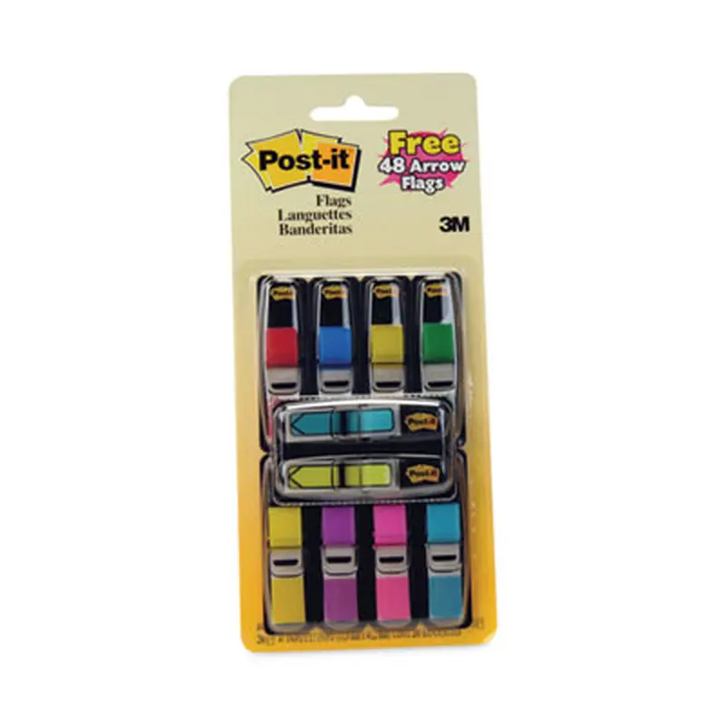 Page Flag Value Pack, 0.5 x 1.75, Assorted Colors, 280 Page Flags, 48, 1/2" Arrows/Pack - Page Flags | Post-it Flags