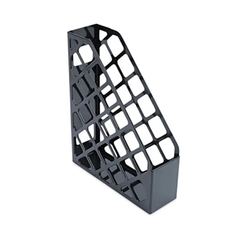 Recycled Plastic Magazine File, 3 x 10 x 11.88, Black - Book & Magazine Files | Universal