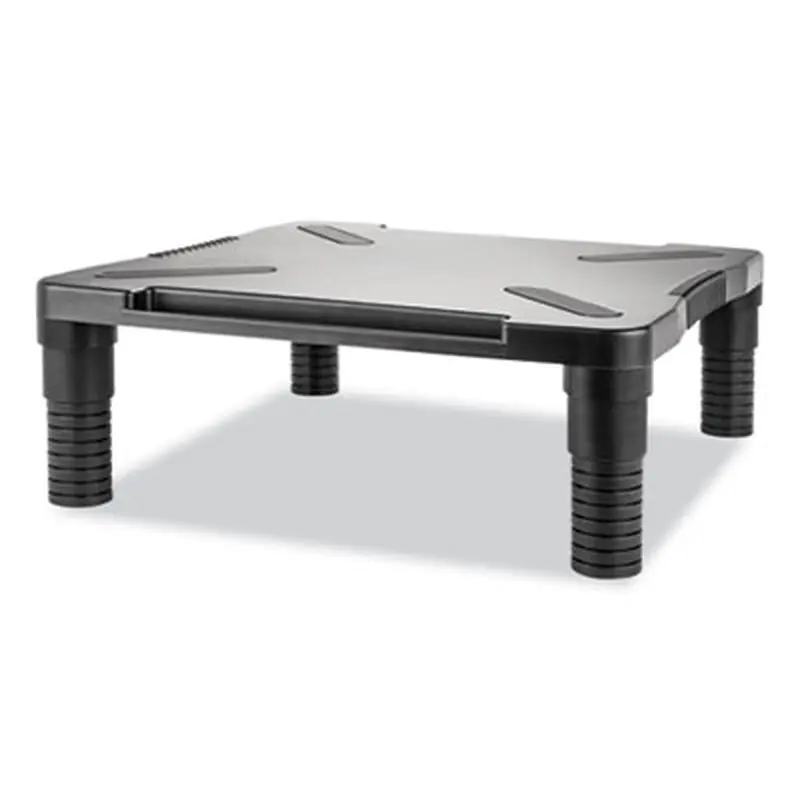 Single Level Monitor Riser, 13.13" x 13.5" x 4.92" to 7.28", Black - Monitor Stands | Innovera