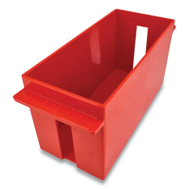 Extra-Capacity Coin Tray, Pennies, 1 Compartment,  Denomination and Capacity Etched On Side, Stackable, Plastic, Red - Cash Drawers/Boxes/Trays | CONTROLTEK