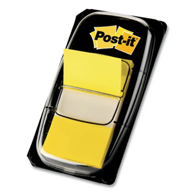 Marking Page Flags in Dispensers, Yellow, 50 Flags/Dispenser, 12 Dispensers/Box - Page Flags | Post-it Flags