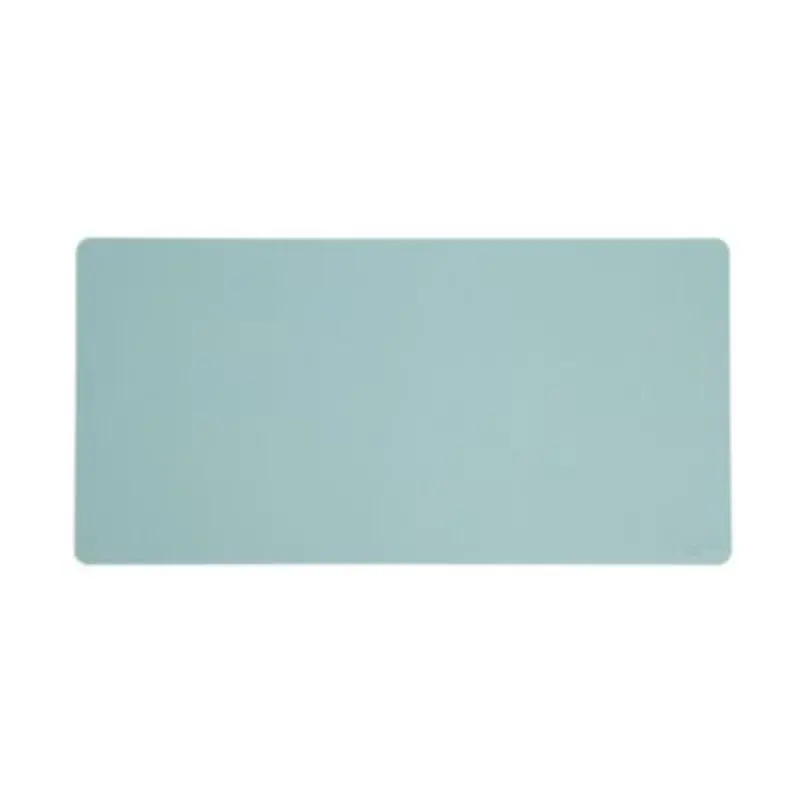Vegan Leather Desk Pads, 31.5" x 15.7", Light Blue - Desk Pads | Smead