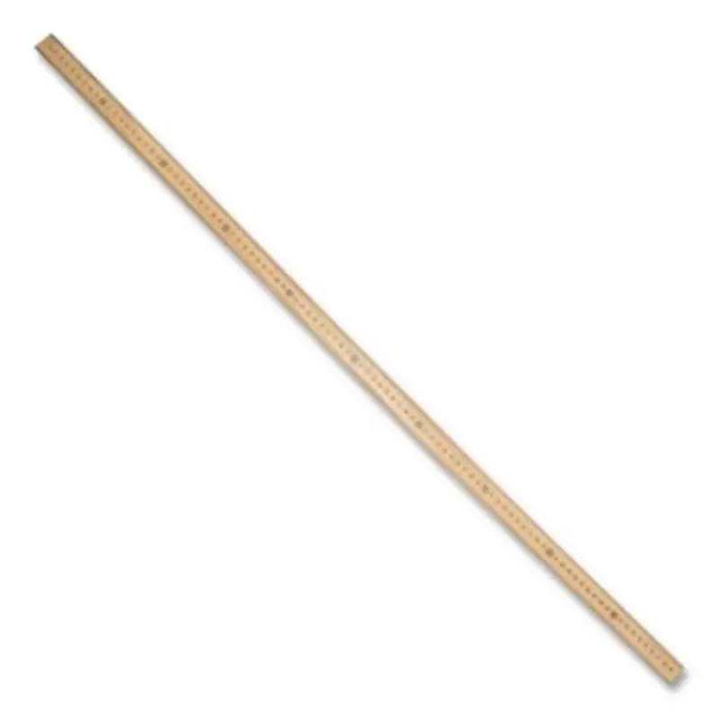 Wooden Meter Stick, Standard/Metric, 39.5", Clear Lacquer Finish, 12/Box - Rulers | Westcott
