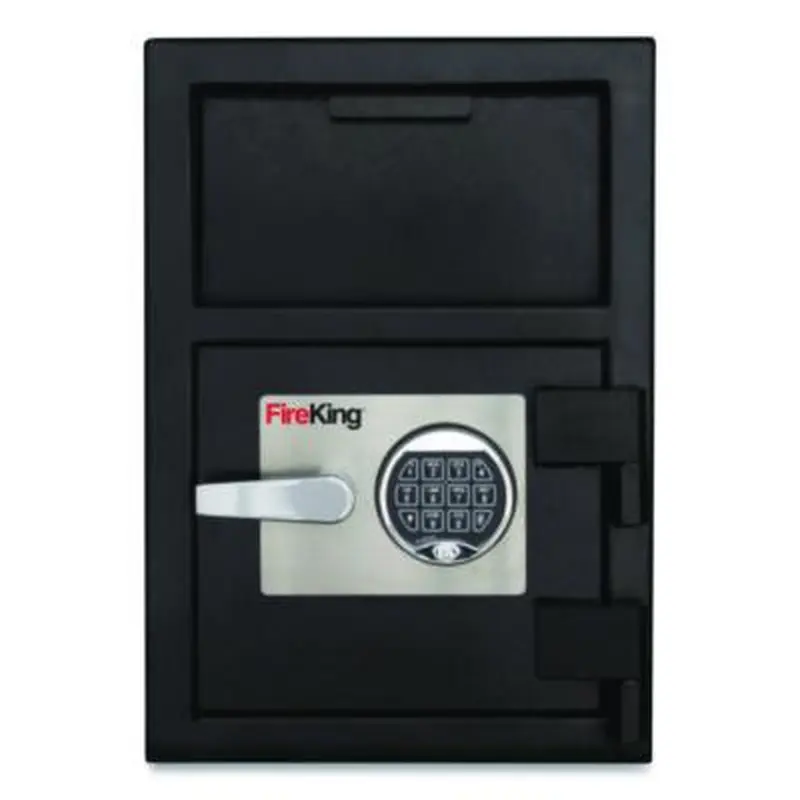 Depository Security Safe, 2.72 cu ft, 24w x 13.4d x 10.83h, Black - Safes | FireKing