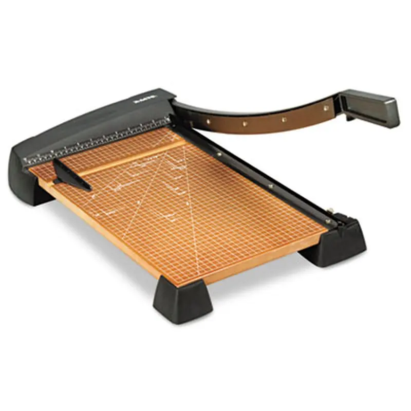 Heavy-Duty Wood Base Guillotine Trimmer, 15 Sheets, 18" Cut Length, 12 x 18 - Paper Cutters & Trimmer Boards | X-ACTO
