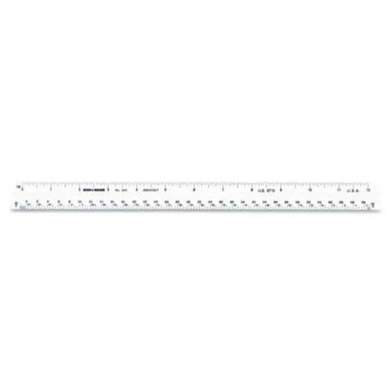 Triangular Scale, Plastic, 12" Long, Architectural, White - Rulers | Chartpak