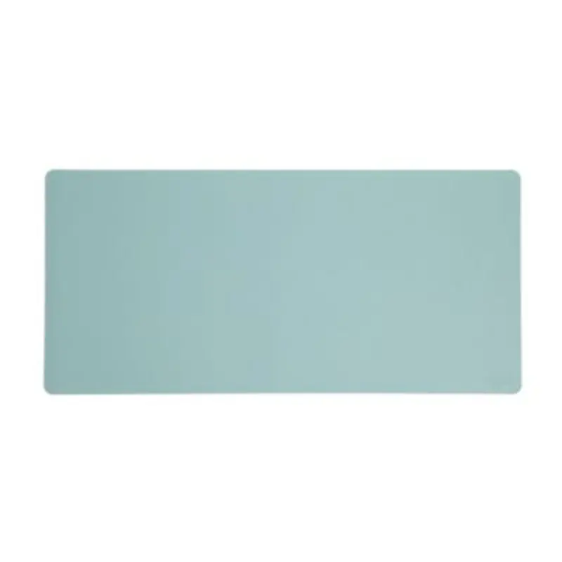 Vegan Leather Desk Pads, 36" x 17", Light Blue - Desk Pads | Smead