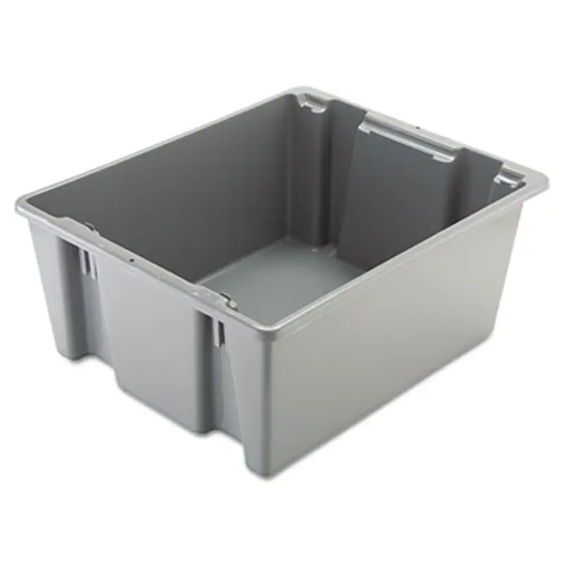 Palletote Box, 19 gal, 23.5" x 19.5" x 10", Gray - General Purpose Storage Bins | Rubbermaid Commercial