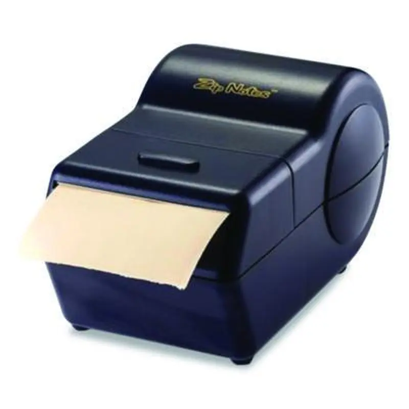 Administrator Dispenser, For 3 x 3 Pads, Black, Includes 150 ft Roll of Sticky Paper and 2 AA Batteries - Sticky Note Dispensers | Zip Notes