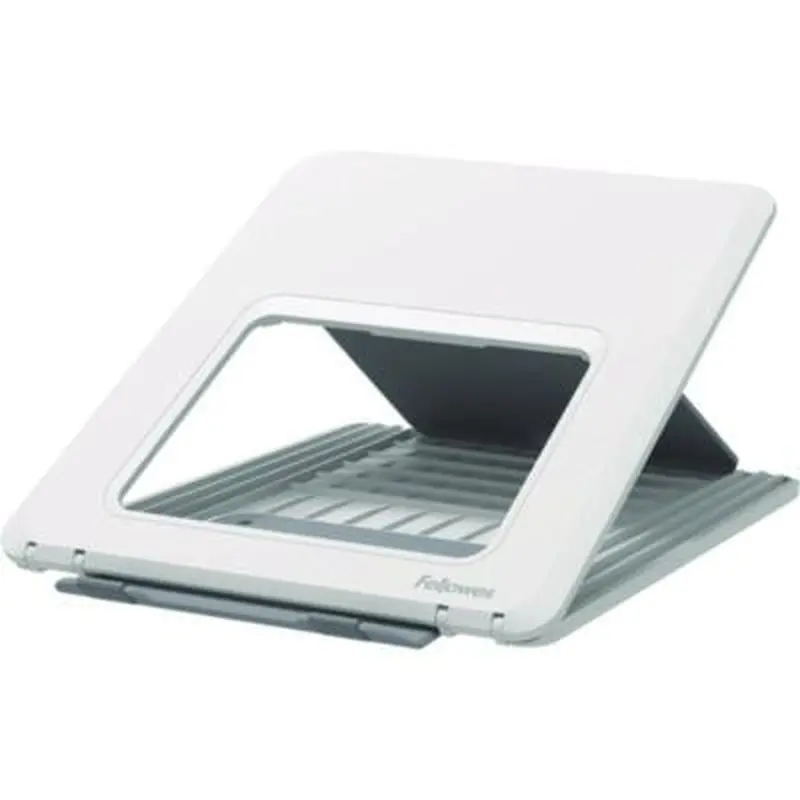 Breyta Laptop Stand, 9.25" x 10.55" x 0.55" to 8", White, Supports Up to 8.8 lbs - Mobile Device & Laptop Stands | Fellowes