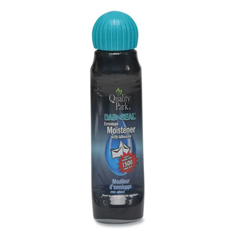 Envelope Moistener with Adhesive, 50 mL, Green - Moisteners | Quality Park