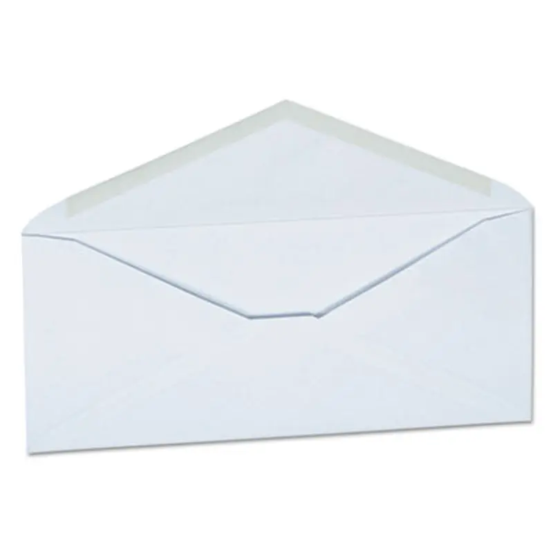 Open-Side Business Envelope, #10, Monarch Flap, Gummed Closure, 4.13 x 9.5, White, 250/Carton - Business Envelopes | Universal