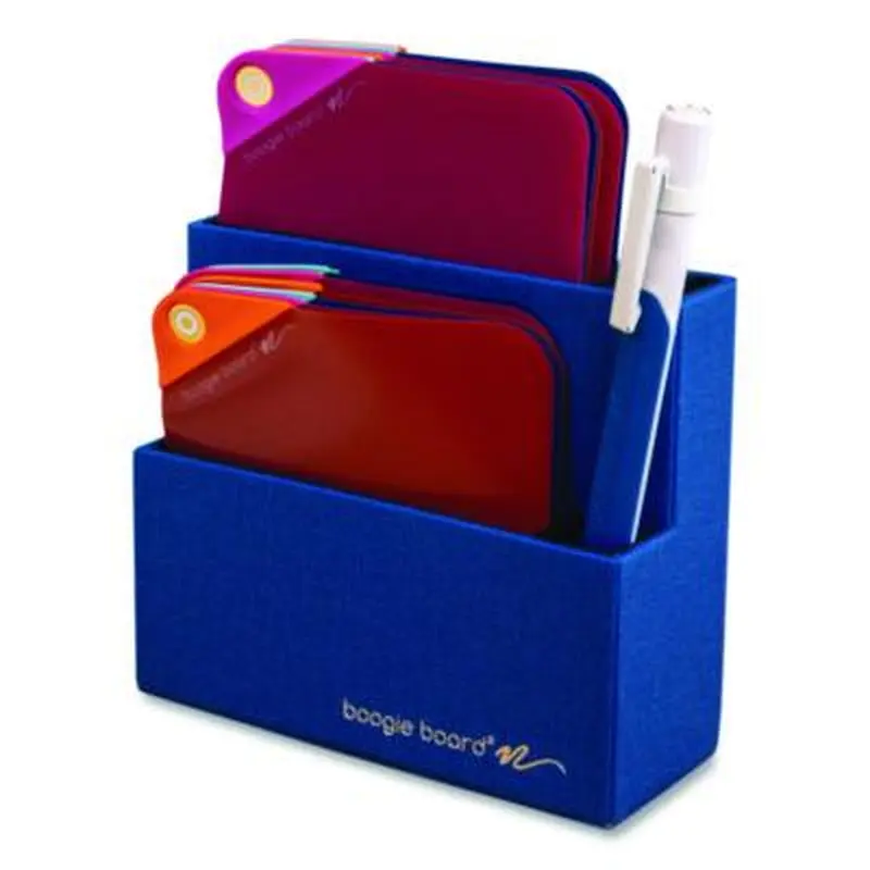 VersaNotes Desk Organizer, 3 Compartments, 4.7 x 0.4 x 2.05, Blue, Plastic - Desktop Supplies Organizers | Boogie Board