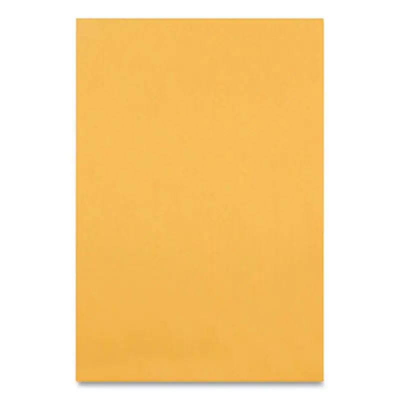 Clasp Envelope, 28 lb Bond Weight Kraft, #63, Square Flap, Clasp/Gummed Closure, 6.5 x 9.5, Brown Kraft, 100/Box - Storage Envelopes | Quality Park