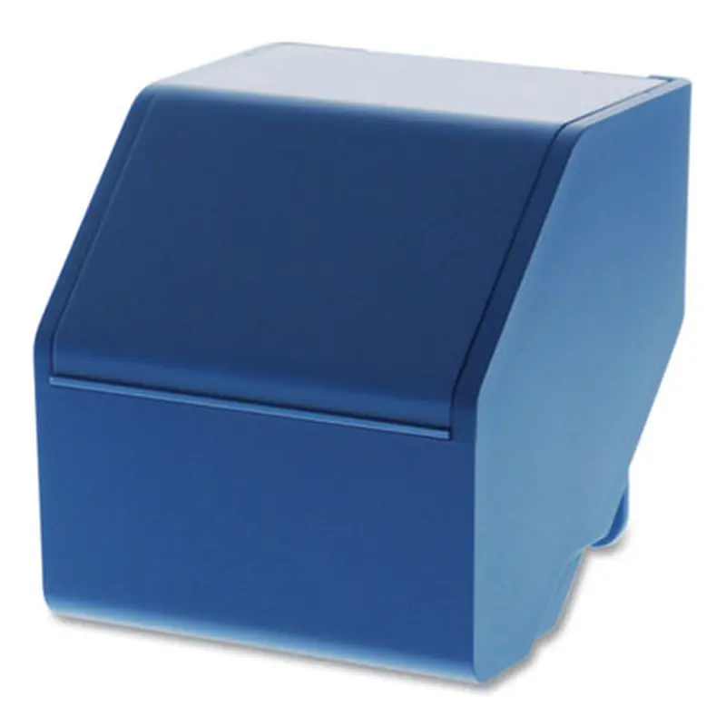 Konnect Desktop Organizer Short Storage Bin, 3.4" x 3.5" x 3.5", Blue - Boxes & Bins | Bostitch