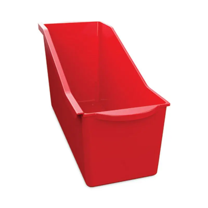 Antimicrobial Book Bin, 14.2 x 5.34 x 7.35, Red - Book & Magazine Files | deflecto