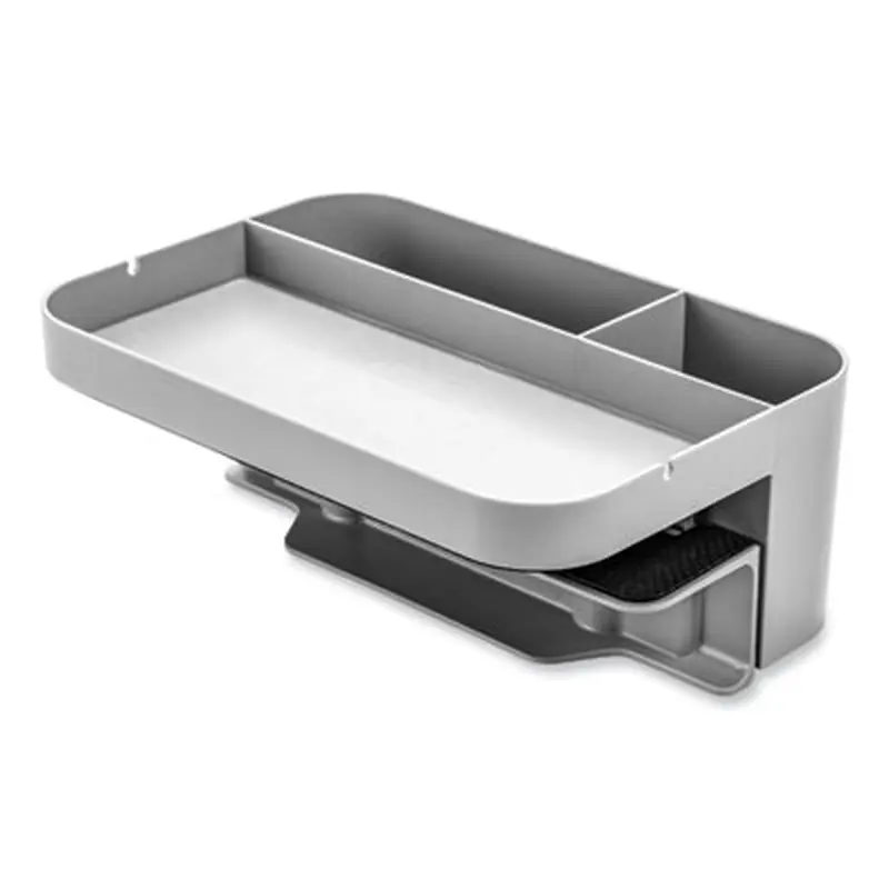 Standing Desk Large Desk Organizer, Two Sections, 9 x 6.17 x 3.5, Gray - Desktop Sorting Racks/Space Savers | deflecto