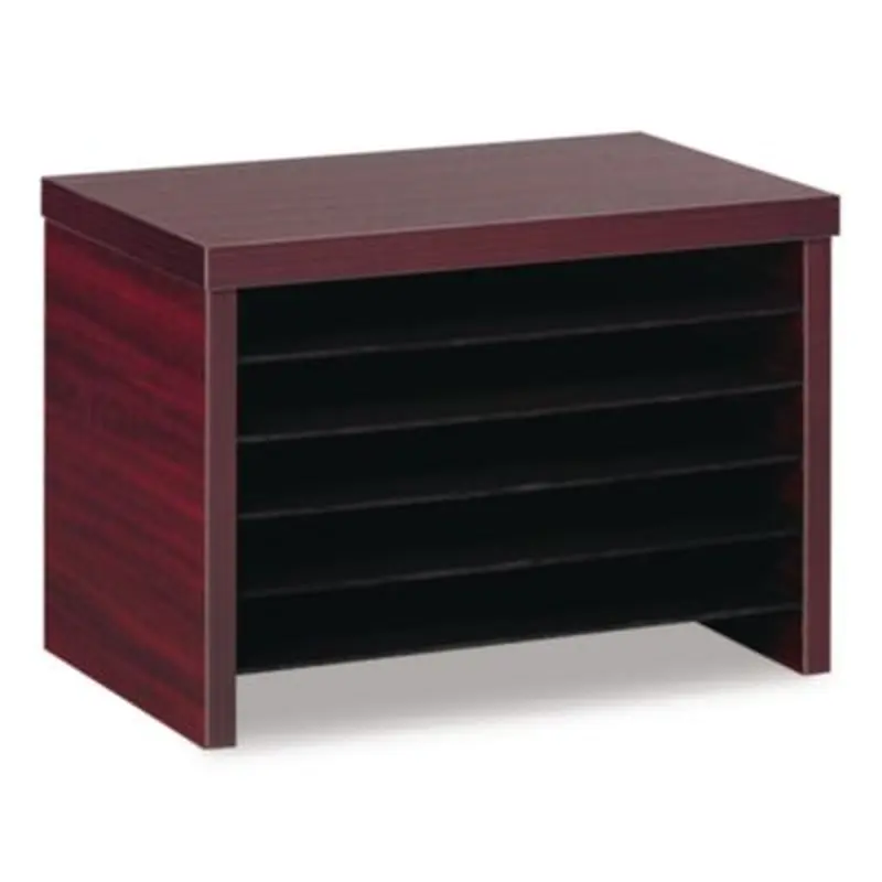 Alera Valencia Series Under-Counter File Organizer, 6 Sections, 15.75" x 9.88" x 10.88", Mahogany - Literature Sorters | Alera
