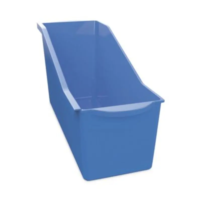 Antimicrobial Book Bin, 14.2 x 5.34 x 7.35, Blue - Book & Magazine Files | deflecto