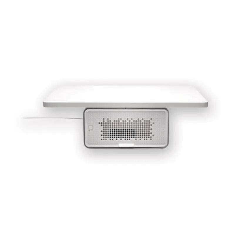 FreshView Wellness Monitor Stand with Air Purifier, For 27" Monitors, 22.5" x 11.5" x 5.4", White, Supports 200 lbs - Monitor Stands | Kensington