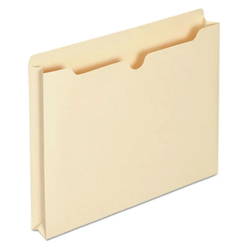 Economical Manila File Jackets, Straight Tab, Letter Size, Manila, 50/Box - File Jackets/Sleeves/Wallets | Universal