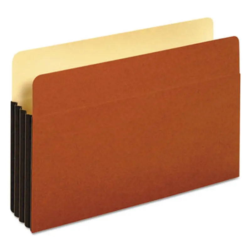 File Pocket with Tyvek, 3.5" Expansion, Legal Size, Redrope, 10/Box - File Jackets/Sleeves/Wallets | Pendaflex