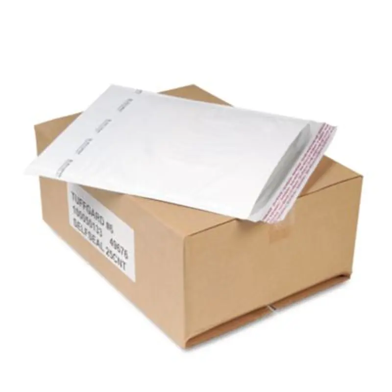Jiffy TuffGard Self-Seal Cushioned Mailer, #6, Barrier Bubble Air Cell Cushion, Self-Adhesive Closure, 12.5 x 19, White,25/CT - Envelopes & Mailers | Sealed Air