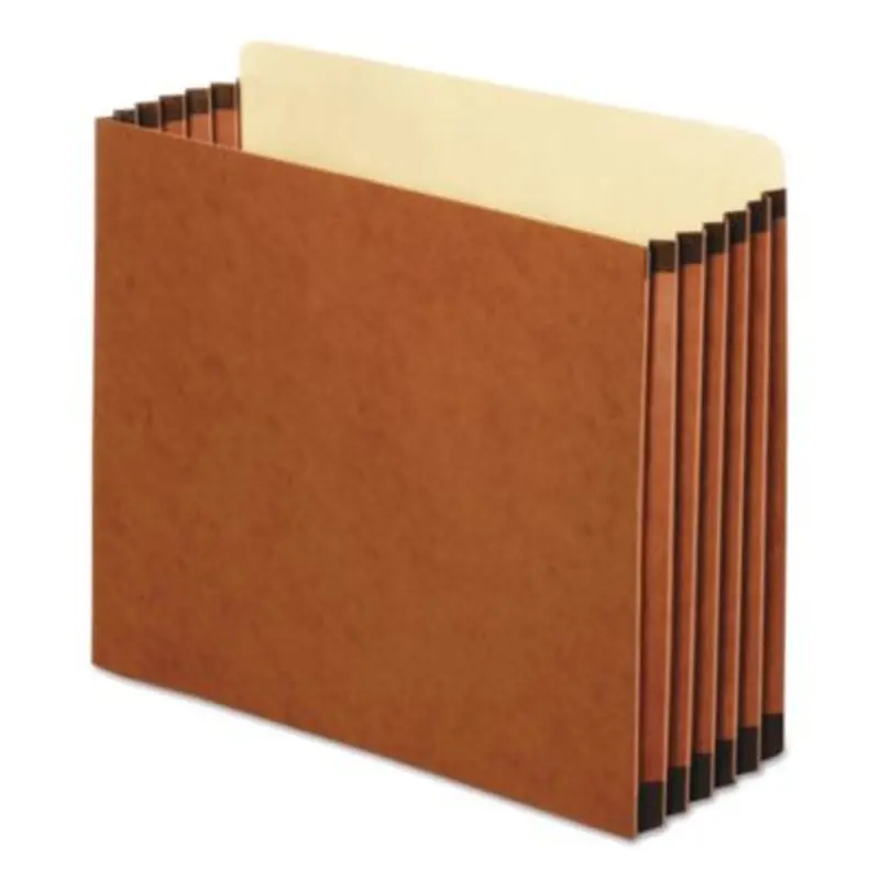 File Cabinet Pockets, 5.25" Expansion, Letter Size, Redrope, 10/Box - File Jackets/Sleeves/Wallets | Pendaflex