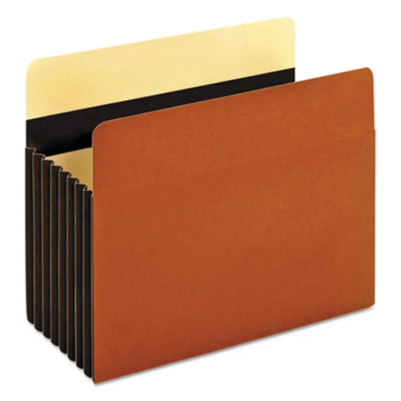 Heavy-Duty File Pockets, 7" Expansion, Letter Size, Redrope, 5/Box - File Jackets/Sleeves/Wallets | Pendaflex