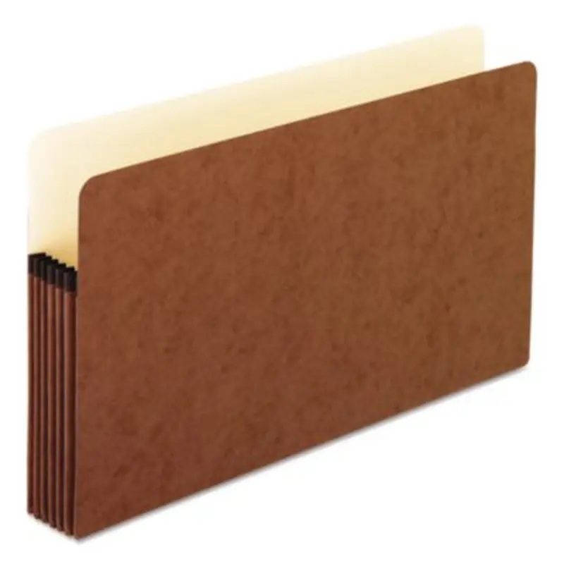 Standard Expanding File Pockets, 5.25" Expansion, Legal Size, Redrope, 10/Box - File Jackets/Sleeves/Wallets | Pendaflex
