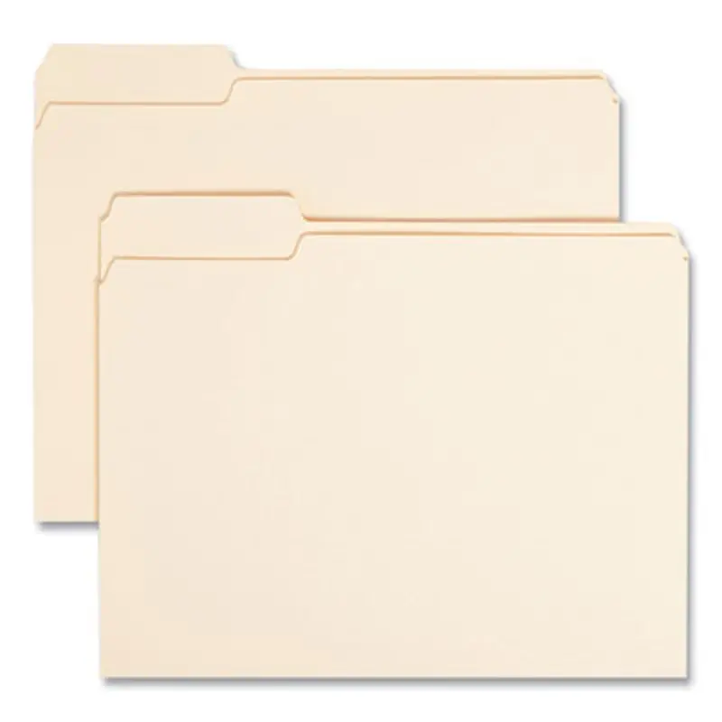 Manila File Folders, 1/3-Cut Tabs: Left Position, Letter Size, 0.75" Expansion, Manila, 100/Box - File Folders | Smead