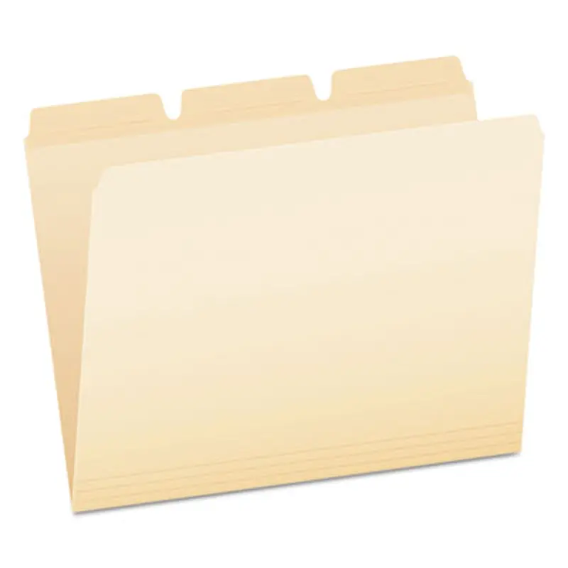 Ready-Tab Reinforced File Folders, 1/3-Cut Tabs: Assorted, Letter Size, Manila, 50/Pack - File Folders | Pendaflex