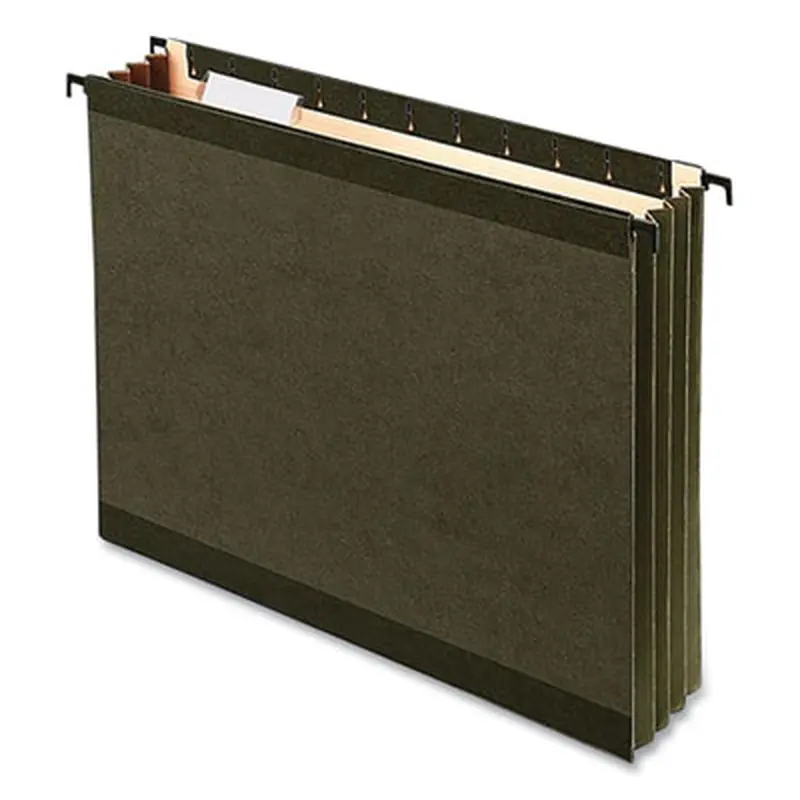 SureHook Hanging Pocket File, Legal Size, 1/5-Cut Tabs, Standard Green, 4/Pack - Hanging File Folders | Pendaflex