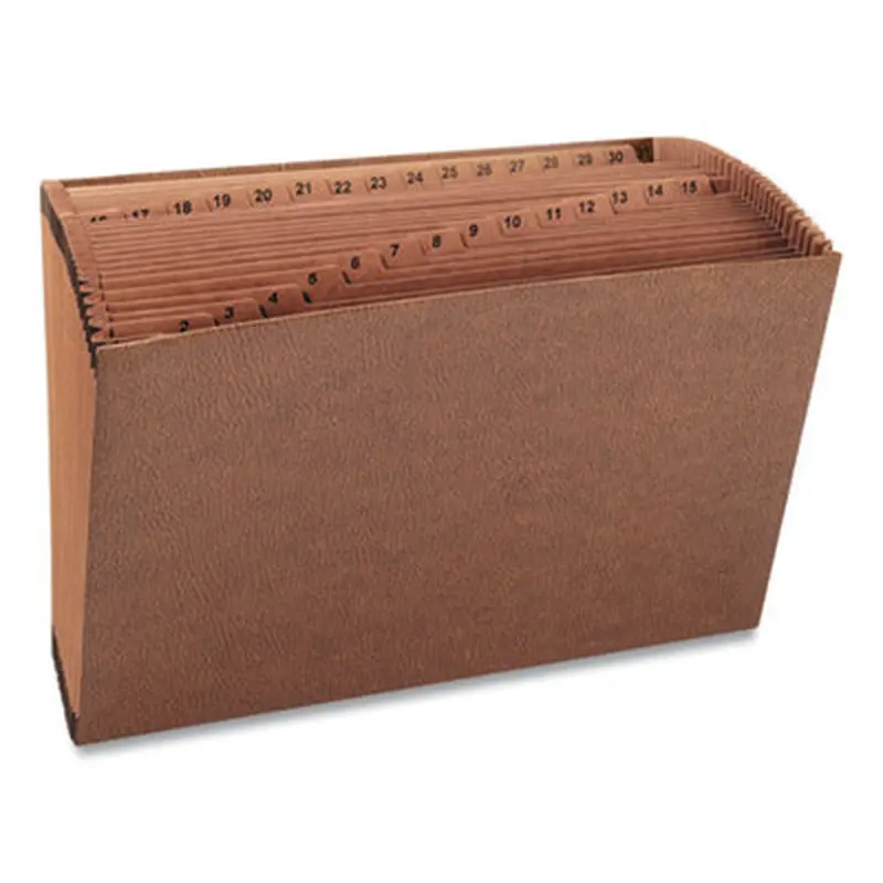 TUFF Expanding Open-Top Stadium File, 31 Sections, 1/31-Cut Tabs, Legal Size, Redrope - File Jackets/Sleeves/Wallets | Smead